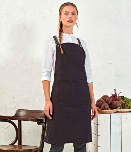 Premier Interchangeable Cross Back Apron Straps - BKS - ONE